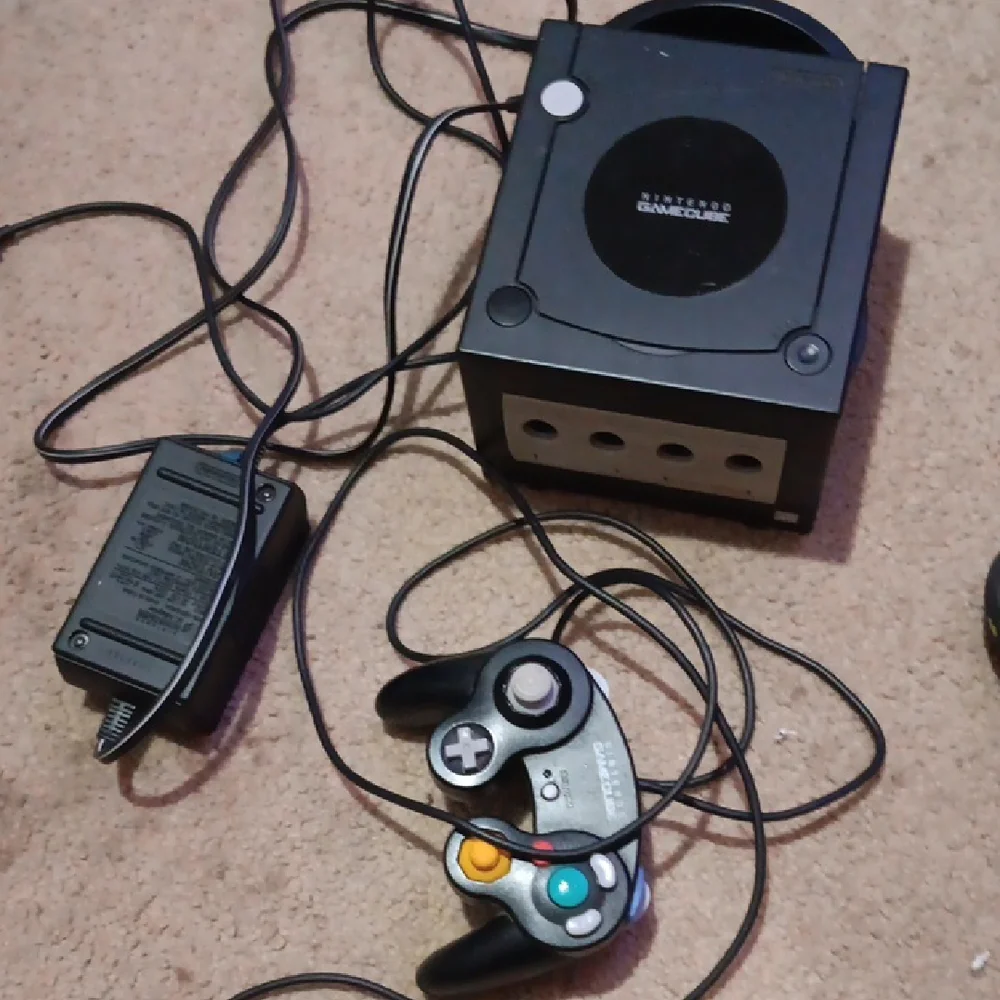 Nintendo Black GameCube Console Compact Design